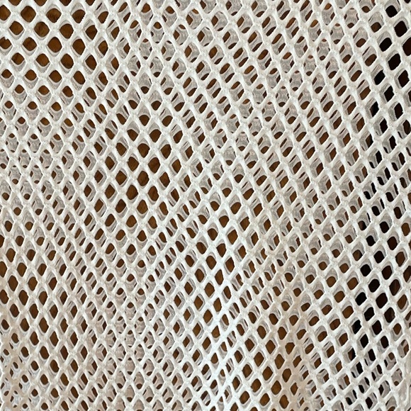 White mesh bathing suit cover up size M - Picture 4 of 4